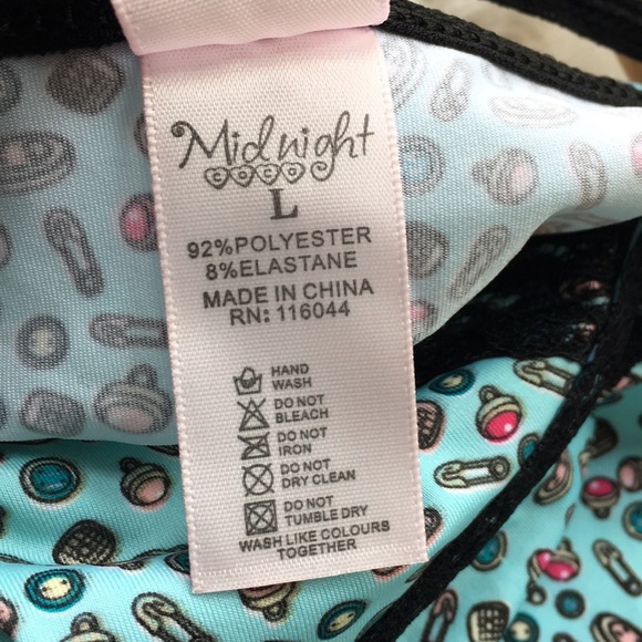 NWT MIDNIGHT BLUE BUTTON PRINT PAJAMA SET - Picture 5 of 7
